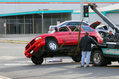 towing a car