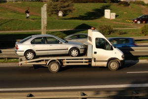 towing a car