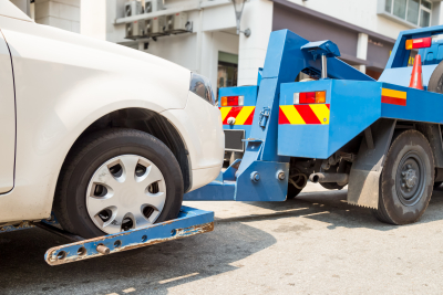 winching a car